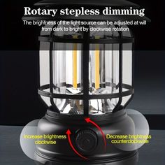 an image of a light that has been placed on top of a table with the words rotary