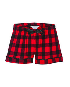 Ladies' Flannel Short - RED / BLACK BFF PLAID - 2XL | Boxercraft Women's Flannel Short in Red/Black Bff Plaid Size 2XL | Cotton Cheap Plaid Pajama Shorts, Plaid Clothing, Flannel Shorts, Plaid Outfits, Christmas Things, Flannel Women, Pajama Shorts, Dream Clothes, Black Shorts