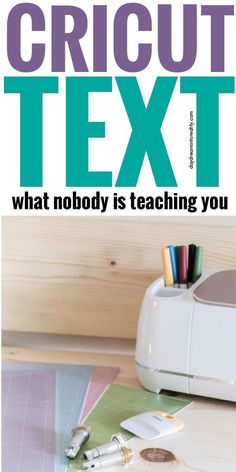 the cover of an article about cricut text