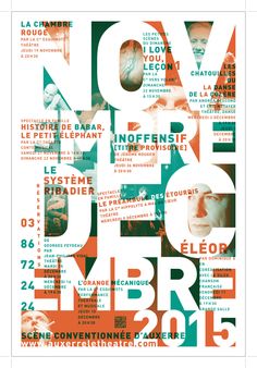 Affiche Vincent Perrottet 2015-2016 Typography Design Font, Keyword Elements Canva, Adobe Illustrator Graphic Design, Event Poster Design, Typography Layout, Type Posters, Game Concept Art, Mood Board Design, Event Poster