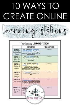 the 10 ways to create online learning stations