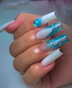 Nails Opal, Romane Gila, Nail Square, Opal Nails, Nail Salon Design, Nails Cute, Salon Design, Best Acrylic Nails, Long Acrylic Nails