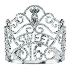 a tiara with the word love written on it and lots of diamonds around it