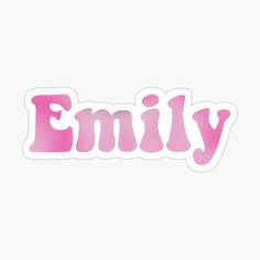 the word'family'is painted in pink on a white background stickers are also available for personal use