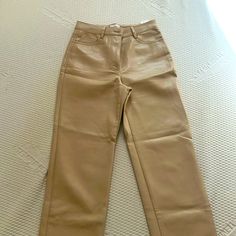 Size 0 Aritzia Cream, Faux Leather Pant - Wilfred Style. Perfect Condition. Aritzia Pants, Leather Pant, Aritzia Wilfred, Faux Leather Pants, Neutral Color, Neutral Colors, Pant Jumpsuit, Pants For Women, Faux Leather