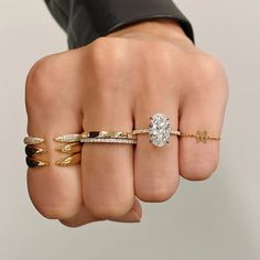 Triple Row Diamond Claw Ring – Ring Concierge Chain Letter, Diamond Ear Cuff, Ring Concierge, Necklace Length Guide, Bracelet Size Chart, Claw Ring, Diamond Huggies, Diamond Heart Ring, Kids Rings