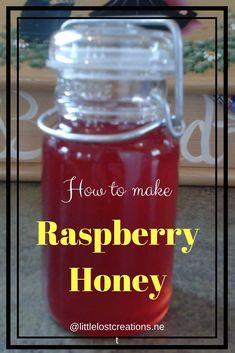 how to make raspberry honey