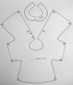 an image of a sewing pattern for a shirt