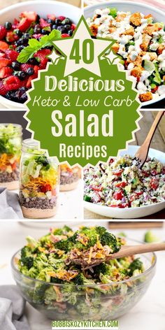 40 delicious keto and low carb salad recipes that you can make in less than 30 minutes