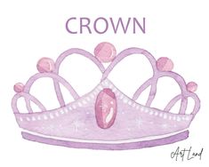 a drawing of a crown with the words crown above it