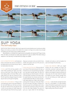 the fitness guide for sup yoga is shown in an article about how to do it