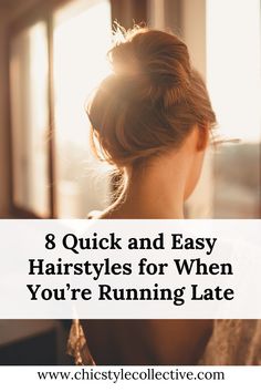 Super quick and easy hairstyles for when you haven’t got time but need to look good. French Hairstyles, Quick And Easy Hairstyles, Diy Hair Care, French Hair, Hair Color And Cut, Running Late, Mid Length Hair