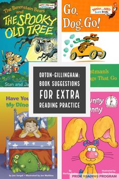 children's books about reading with the caption for extra reading practice in english and spanish