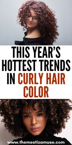 Discover the latest trends in curly hair color that will make your locks stand out from the crowd! From rich auburn shades to bold pops of color, learn how to incorporate the hottest hues into your curly mane. Explore techniques like balayage and ombre to achieve a multidimensional look that flatters your skin tone and enhances your natural curl pattern. Curly Hair Color Ideas Balayage, Curly Auburn Hair, Auburn Curly Hair, African American Hair Color, Tight Curly Hair