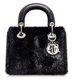 Black Dior Bag, Pretty Handbags, Fur Purse, Bag Collection, Fashion Girl, Lady Dior Bag, Lady Dior, Dior Bag, Christian Dior