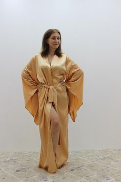 A long kimono robe will decorate your wardrobe and become a great addition to your clothes. Suitable as a gift for a best friend. The robe is sewn from silk satin. You can choose the color in the options. Also, if you need other size parameters, contact me and we will solve everything) Satin Kimono With Kimono Sleeves For Wedding Night, Satin Finish Kimono With Kimono Sleeves For Wedding Night, Satin Finish Kimono For Wedding Night With Kimono Sleeves, Long Satin Robe With Satin Finish, Evening Kimono With Satin Finish And Kimono Sleeves, Evening Kimono With Satin Finish, Long Satin Kimono For Wedding Night, Satin Robe With Kimono Sleeves, Satin Kimono Robe With Satin Finish