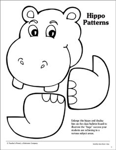 the hippo pattern is shown in black and white