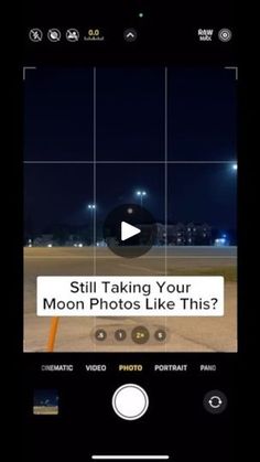 an iphone screen with the text still taking your moon photos like this? on it