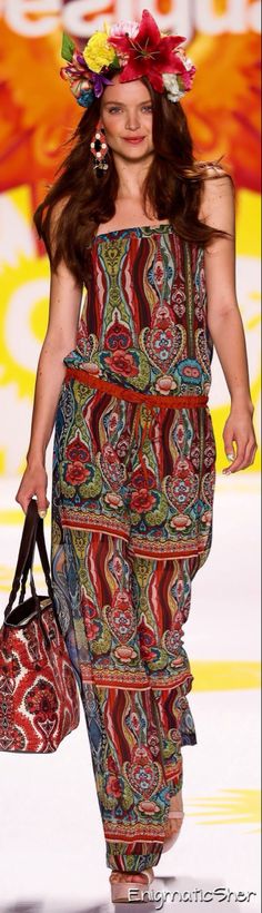 Desigual Dress, Black Pinterest, Estilo Hippie, Spring Jewelry, Head Piece, Amazing Outfits