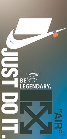 an advertisement for the nike brand is shown