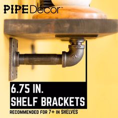 an advertisement for a pipe decor store featuring pipes and the words, 5 75 in bracket