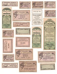 many different types of coupons are on display