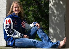 Senior Pictures Dance Senior Pictures, Varsity Letterman Jackets, College Jackets, Photo Pose, Pose Ideas, Senior Pictures, Photo Poses