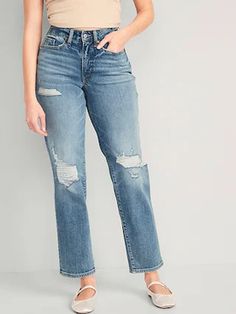 Wardrobe Oxygen: Fashion advice for women over 40 Senior Clothes, High Rise Black Jeans, Womens Ripped Jeans, Curvy Jeans, Loose Jeans, Light Wash Jeans