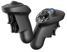 the new nintendo wii game controller is shown in this image, and it's attached to