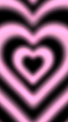 a pink and black heart shaped background