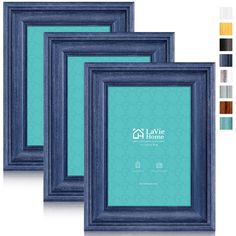 PRICES MAY VARY. LaVie Home Photo Frames will enhance any Decor in your Home or Office. ELEGANT AND PERMANENT DESIGN It covers the front and all other sides with clean straight edges and looks at quality and elegance. Attractively contemporary photo frames with the classic color-stain finish. Easy to match with the decor and perfect for the family atmosphere. TABLETOP AND WALL-HANGING Come with Vertical and Horizontal Self Standing Easel and Wall Hanging Hooks on the back. Easy to set up and ins Gallery Frame Set, Rustic Photo Frames, Wall Mounted Table, 5x7 Picture Frames, 8x10 Picture Frames, 4x6 Picture Frames, Wood Photo Frame, White Picture Frames, Wooden Picture Frames