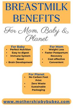 breastmilk benefits, for mom, baby and planet Benefits Of Breastmilk, Exclusively Pumping, Mom Baby, Brain Development, Baby Supplies, Bottle Feeding