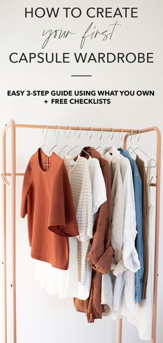 Create a Capsule Wardrobe You Love (using what you already own!)) Capsule Wardrobe Examples, Minimalism Tips, Create A Capsule Wardrobe, Wardrobe Checklist, Neutral Wardrobe, Minimalist Wardrobe Capsule, Build A Capsule Wardrobe, Fall Winter Capsule Wardrobe, Capsule Wardrobe Checklist