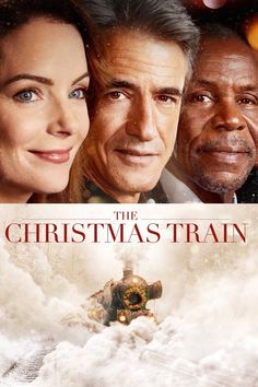 the christmas train movie poster with three people