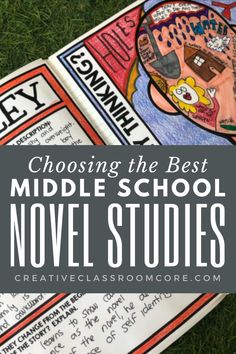 a book with the title choosing the best middle school novel studies