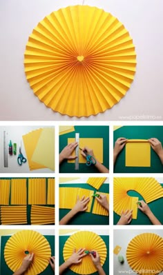 the steps to make a paper fan