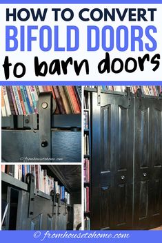 how to convert bifold doors to barn doors