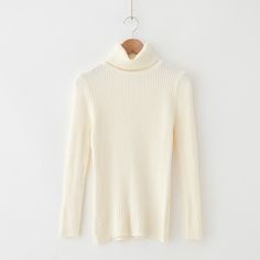 Brand Name: HsaPattern Type: SolidClothing Length: RegularMaterial: PolyesterCollar: TurtleneckOrigin: CN(Origin)Season: WinterDecoration: NONESleeve Length(cm): FullSleeve Style: RegularThickness: STANDARDStyle: CasualPattern: SlimAge: Ages 18-35 Years OldPercentage of Material: 95% aboveGender: WOMENModel Number: sls8581Yarn Thickness: Regular yarnMaterial Composition: Cotton polyester spandexStyle: fashion,casual,collegeseason: spring,autumn,winterSleeve: long sleevestyle1: women autumn and w Beige Ribbed Turtleneck Sweater, Beige Ribbed Turtleneck For Winter, Cream Ribbed Turtleneck For Winter, Beige Long Sleeve Soft Knit Turtleneck, Knit Long Sleeve Turtleneck For Spring, Cream Turtleneck Top With Ribbed Collar, Cream Turtleneck Tops With Ribbed Collar, Winter White Long Sleeve Turtleneck For Fall, Winter White Stretch Sweater