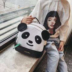 Polyester Cute Panda Backpack For School & Trips. Shop Backpacks on Mounteen. Worldwide shipping available. Panda Backpack, Cute Mini Backpacks, Kindergarten Backpack, Baby Backpack, Kids Bag, Cartoon Backpack, Cartoon Panda, Kids' Bag, Cartoon Boy