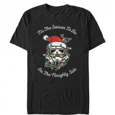 'Tis the Season to be on the Naughty Side | #StarWars #Stormtrooper #Christmas Ugly Christmas Sweater Ideas, Christmas Sweater Ideas, Star Wars Christmas, Star Wars Men, Sweater Ideas, Star Wars Stormtrooper, Halloween Party Themes, Star Wars Shirts, Light Side