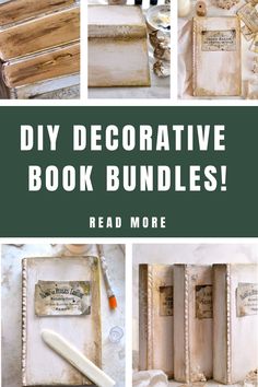 Learn how to craft beautiful decorative book bundles with this simple DIY tutorial! These elegant, French-inspired white books make a stylish addition to any home décor.