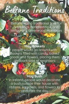 Beltane and other May Day celebrations - rituals, recipes, associations (crystals, flowers, animals etc), deities, tarot spread, and the history of Beltane, May Day and other May 1st celebrations from around the world. Beltane Wedding Ideas, Beltane Crystals, Beltane Flowers, Beltane Crafts, Beltane Wedding, Beltane Recipes, Witchy Holidays