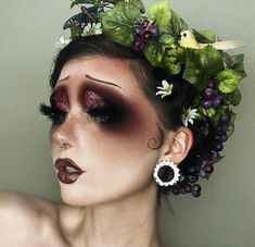 Cute Sfx Makeup Ideas, 1920s Goth, Poppy Core, Halloween Burlesque, 1920s Makeup, Holloween Makeup, Funky Makeup, Drag Make-up, Drag Queen Makeup