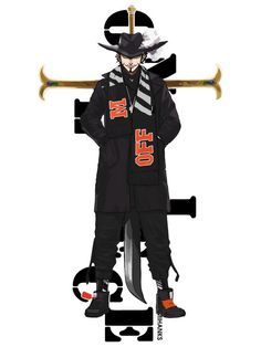 Anime Hypebeast, Dracule Mihawk, One Piece Wallpaper, Dope Cartoons, One Piece Series, Sticker Graphic