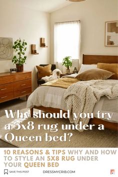 Are you confused about how to place your rug or what size you should choose for your neutral bedroom decor? Here are 5 common master bedroom rug placement mistakes to avoid. Bedroom rug size and rug placement guide for natural bedroom that will help you create a seamless bedroom interior. Don't struggle with whether you should put bedroom rugs under bed, find the best bedroom rug placements now! Additionally, explore a beautiful collection of neutral rugs, vintage rugs, farmhouse rugs and more.