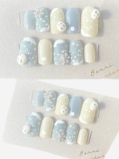 Japanese Winter Nails, Anime Nails, Beauty Nails Design, Nail Box