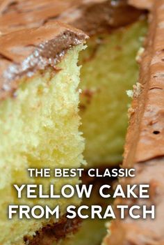 the best classic yellow cake from scratch