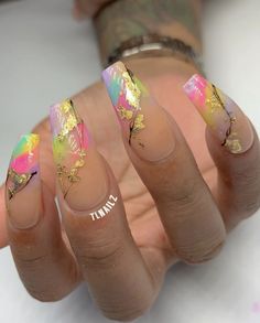 Colorful Nail, Unicorn Nails, Nails Design With Rhinestones, Her Nails, Dope Nail Designs, Pretty Nail Art Designs, Glamorous Nails, Glam Nails, Nail Designs Glitter