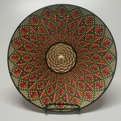 a bowl with an intricate design on it