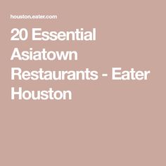 20 Essential Asiatown Restaurants - Eater Houston Ocean Palace, Malaysian Cuisine, Best Restaurants, Noodles, Palace